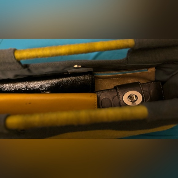 Designer Colorblock Clutch Handbag - Picture 9 of 11